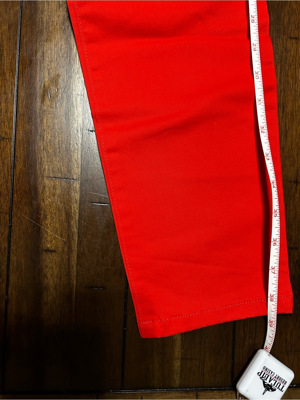 Bright Redish Orange Women's Skinny Jeans - Stretch Fit - Picture 11 of 12